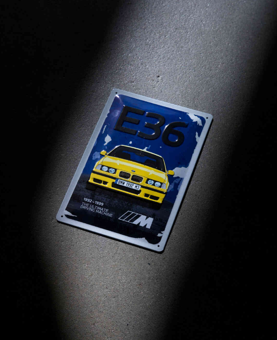 BMW M3 Blechschild E36