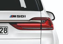 Modellschriftzüge und M Logo schwarz