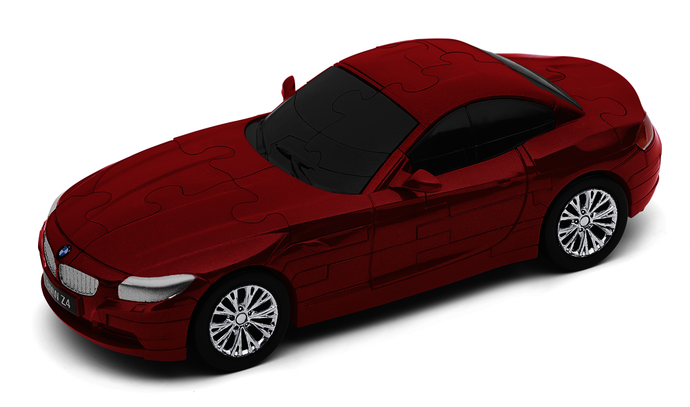 BMW Z4 Puzzle 3D Lackiert (Rot)